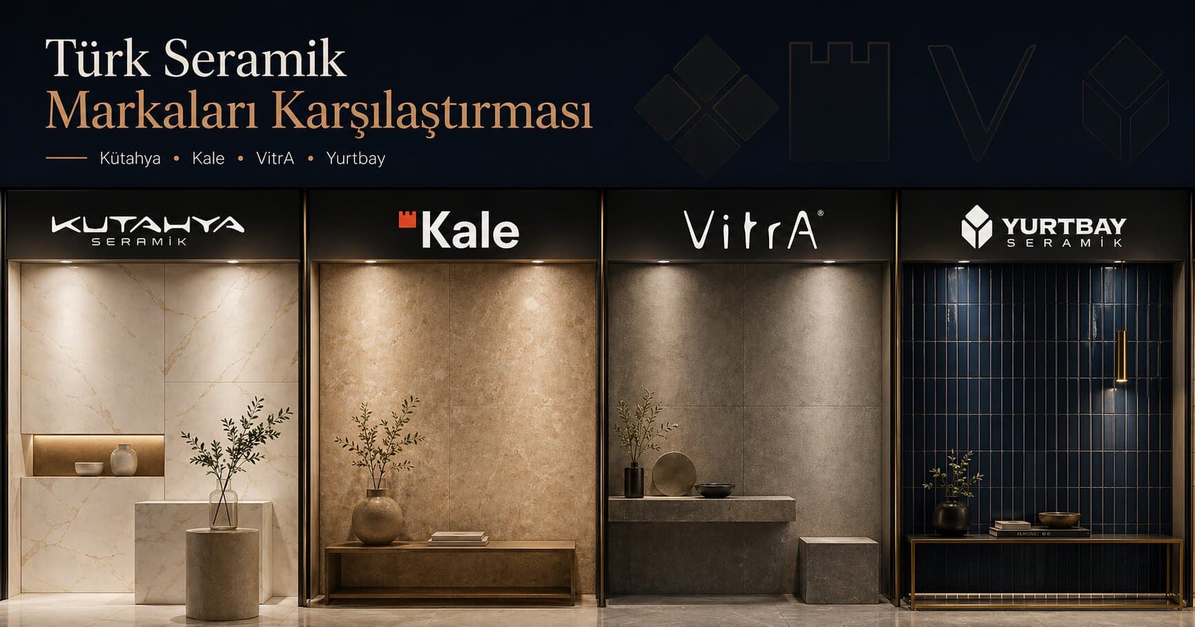 Türk Seramik Markaları Karşılaştırması: Kütahya, Kale, VitrA ve Yurtbay Hangisi Hangi Bütçeye?